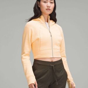 Lululemon Yellow/Orange Women's Scuba Full Zip Sweater Hoodie